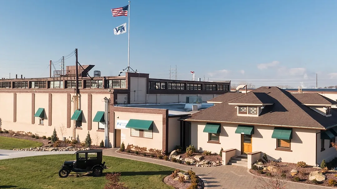 Exterior of APV Engineered Coatings’ facility in Akron, Ohio.