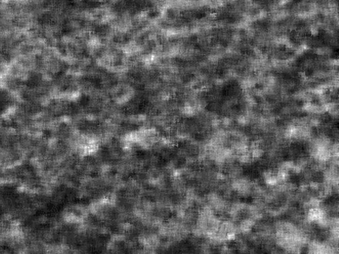EDAX image of matt paint—composite showing Ti element (TiO₂) only.