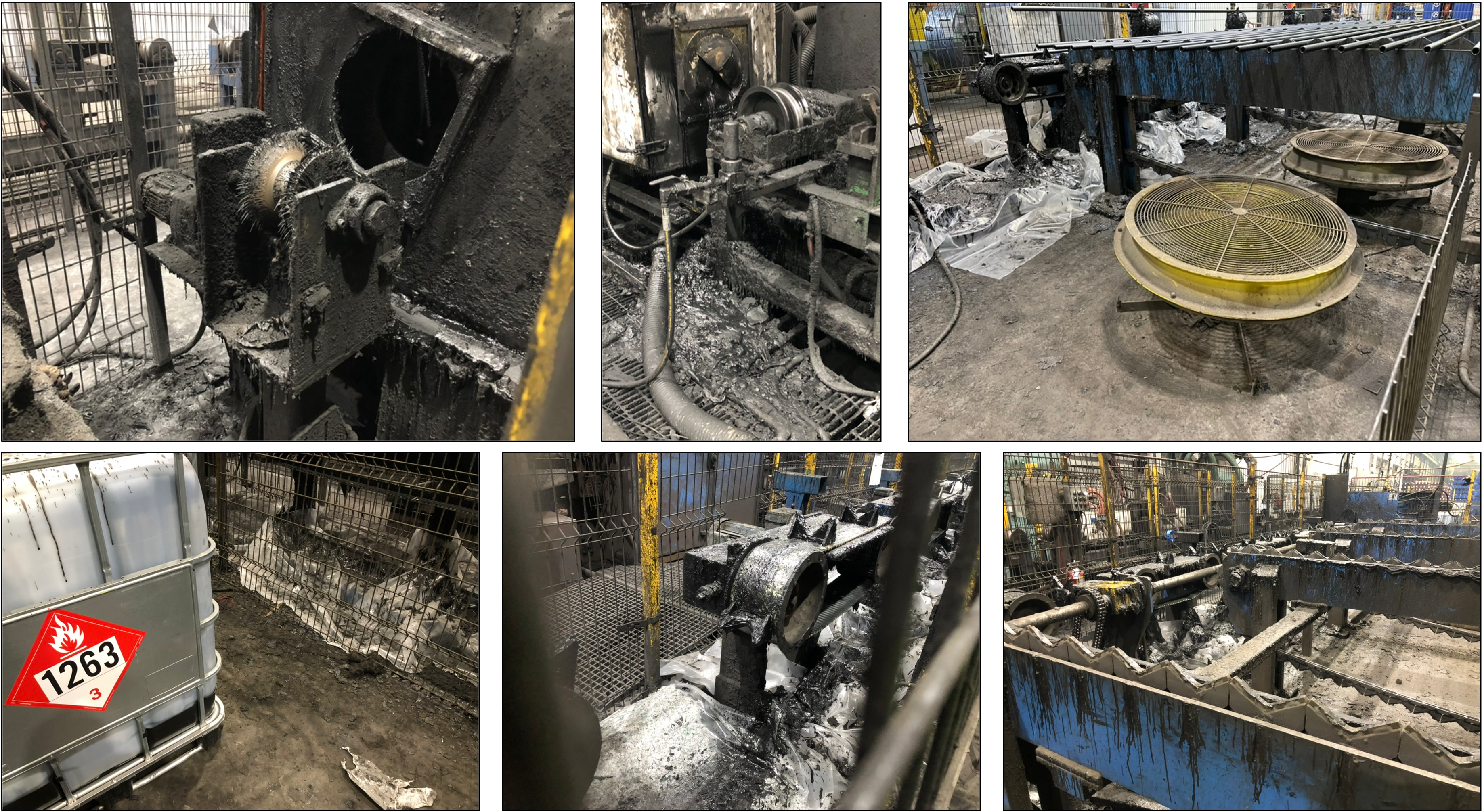 Pictures of water-based coating operation – Operational - cleanliness issues