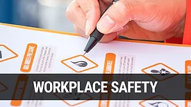 Workplace Safety: Safety industrial working scene concept with hazardous material form