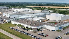Aerial view of the IFS Coatings manufacturing facility in Gainesville, Texas. 