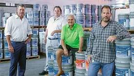 Mercury Paint team members at the company’s Brooklyn manufacturing and distribution operation