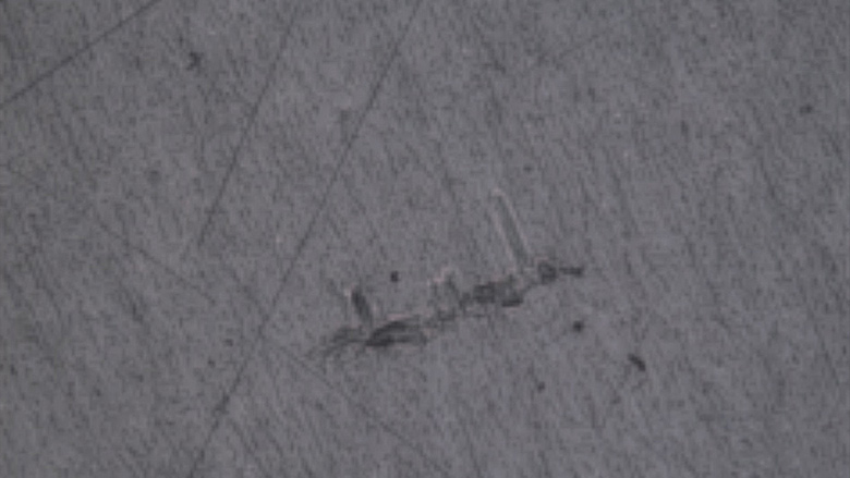 Microscopic results of pencil hardness