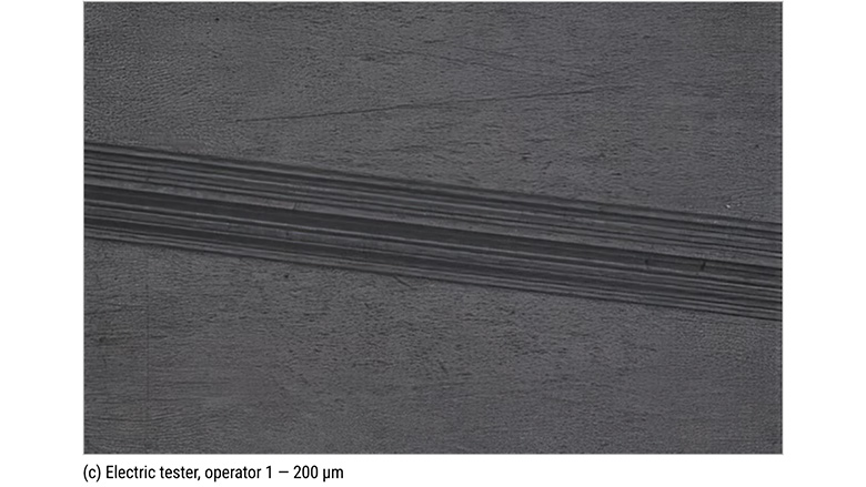 tested by operator 1