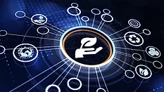 ESG Environmental Social Governance concept. Technology, Internet and network concept.