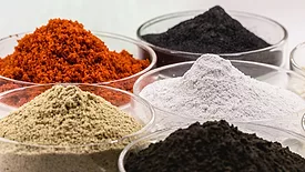 Pigments for coloring, in petri dishes