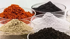 Pigments for coloring, in petri dishes