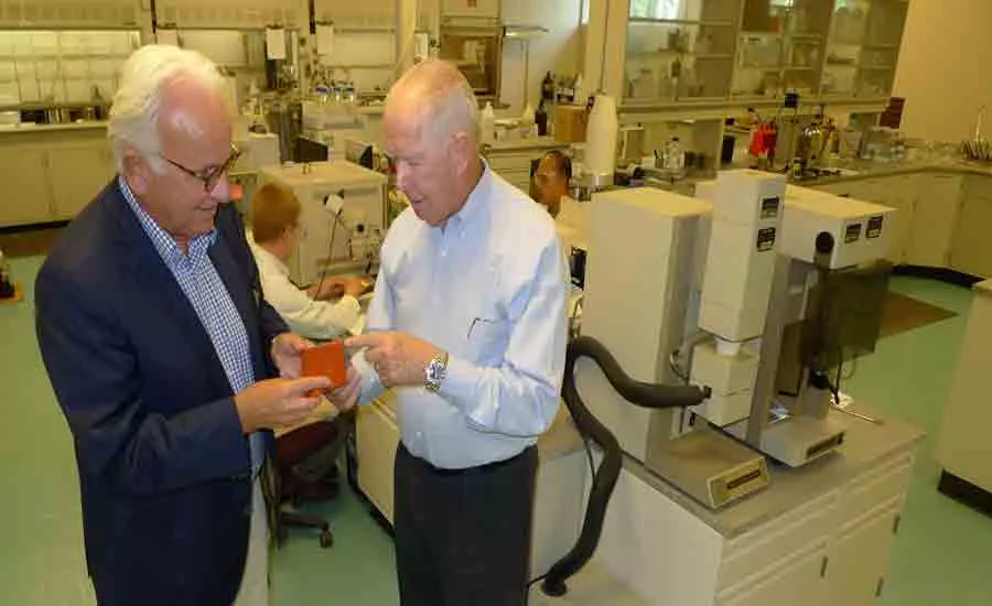 Mr. Huni and Mr. Keehan in Laboratory