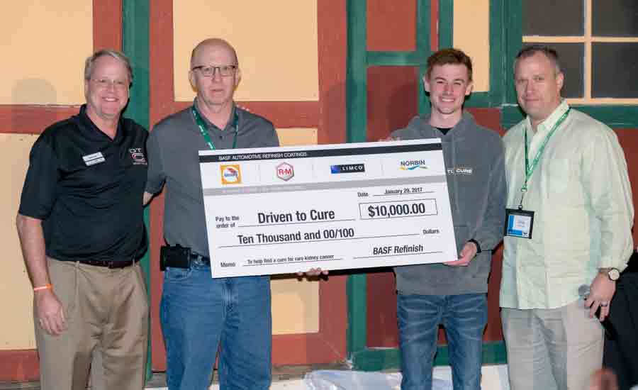 BASF donates to Driven to Cure charity.