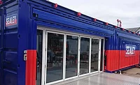 HMG Paints shipping container conversion HMG Paints