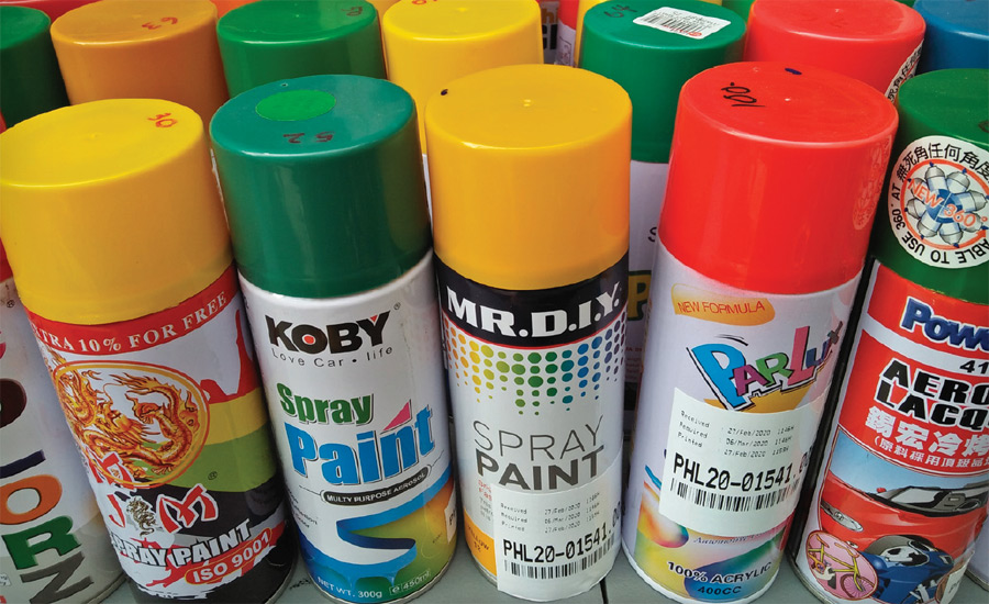 Lead in spray paint in Philippines study