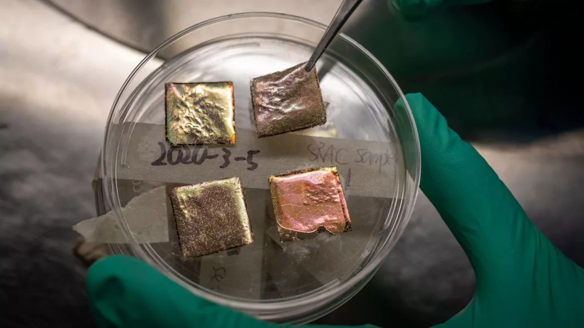 Photo of different square painted with TARC 1200