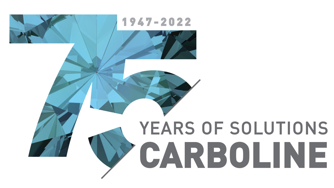 Logo for Carboline's 75th anniversary
