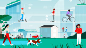 Illustrations of sustainable living
