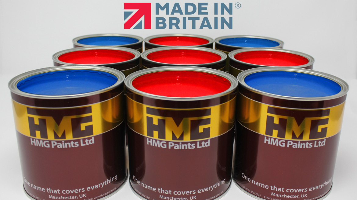 Photo of HMG paint cans