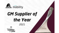 Graphic depicting the GM Supplier of the Year award