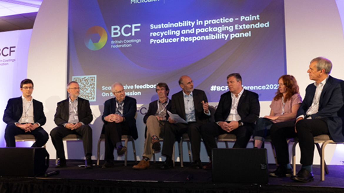 Photo of the Sustainability in Practice panel discussion at the BCF Conference