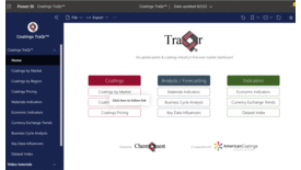 Image of the homepage of ChemQuest's Coatings TraQr