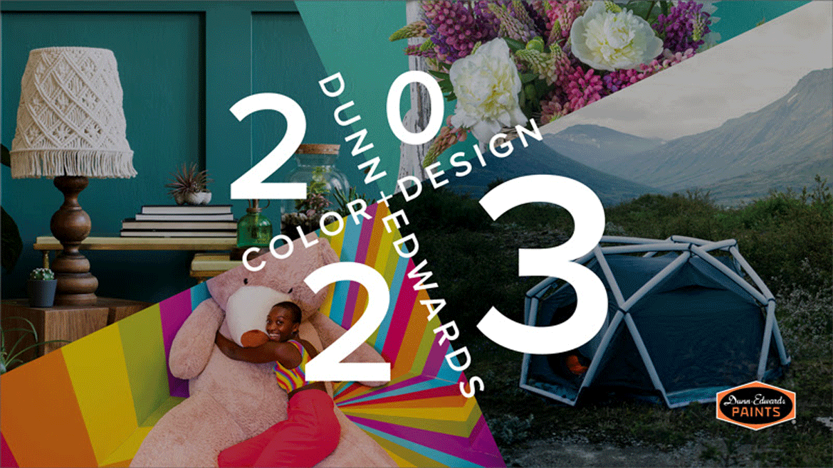 Image of the four color palettes in the 2023 Dunn Edwards Color Trends