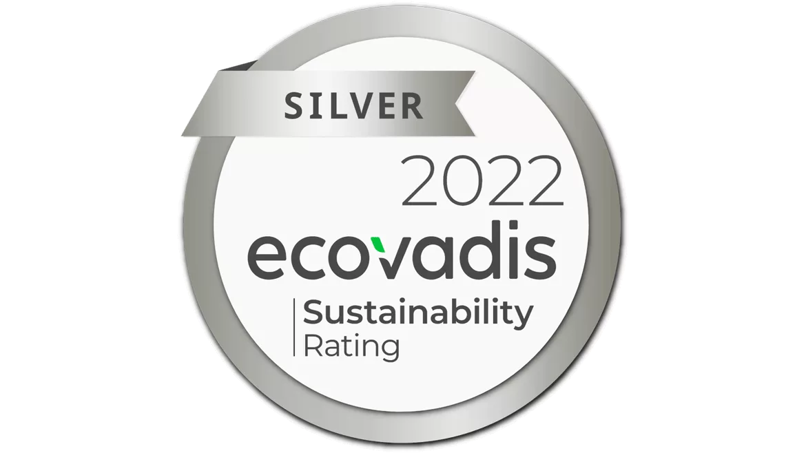 Image of the 2022 EcoVadis Silver Award
