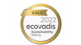 Photo of the Ecovadis gold logo