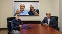 Photo of Ralph van Erp, Americas Regional Controller, IMCD, Fernando J. Espinosa, Managing Director, Andes Chemical Corp., an IMCD company, Paul Vanhauw, CEO, Quelaris and Carlos G. Rodriguez, COO, Quelaris 