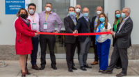 Image of ribbon cutting of PPG's powder coating lab in Milan, Italy