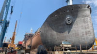 Image of the Sedat Basak being constructed